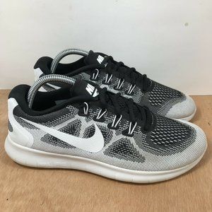 Nike - Free RN 2017 LE Black Grey White Running Shoes - Women's 9.5 - 883283-100